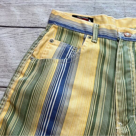 Vintage Durango Cotton Stripe Shorts Size 9 - Picture 7 of 9